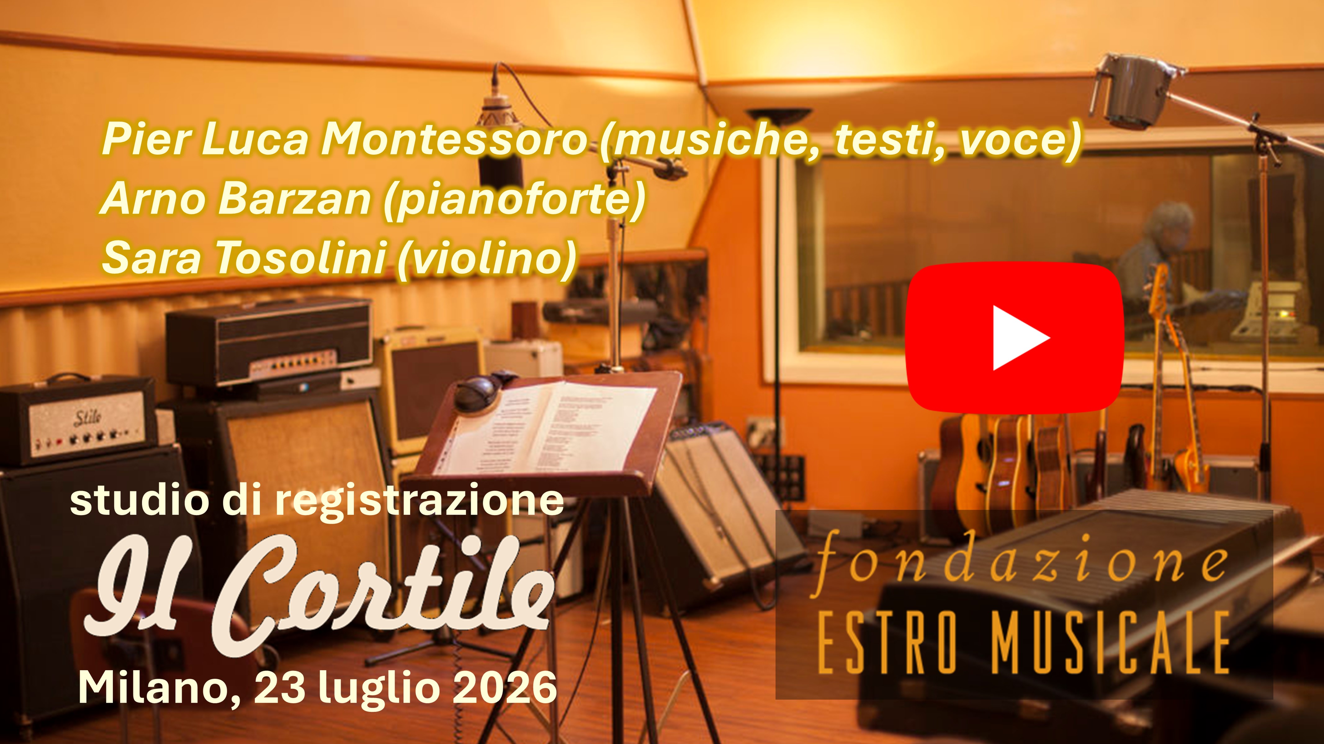 Pier Luca Montessoro at the historic Il Cortile studio in Milan, July 22, 2026